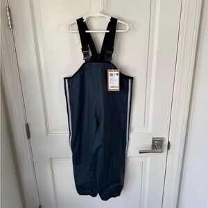 Reima Lammikko Navy Blue Kids Rubber Rain Pants Overalls, Kids 6 6Y NEW w/ TAGS